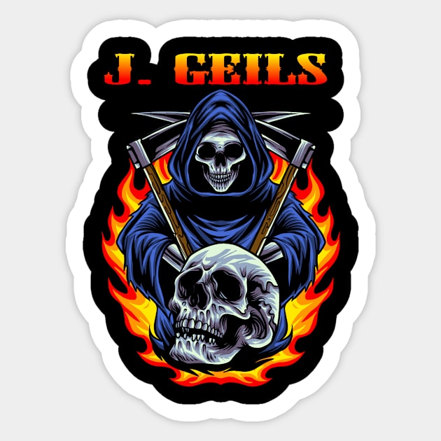 J GEILS BAND Sticker by Roxy Khriegar Store